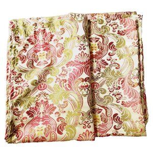 Pier 1 Hillside Damask Window Curtain Panels Multicolor Lined Jacquard 54" x 84"